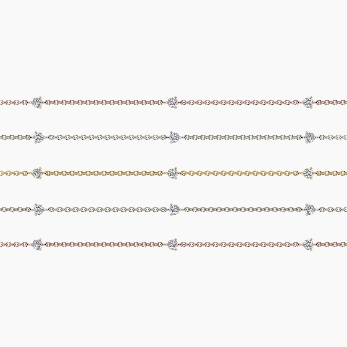 Diamond By The Yard Bracelet in White Gold - Narcissus