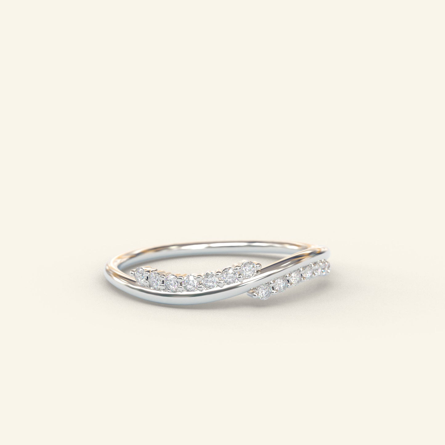 Diamond Twisted Ring