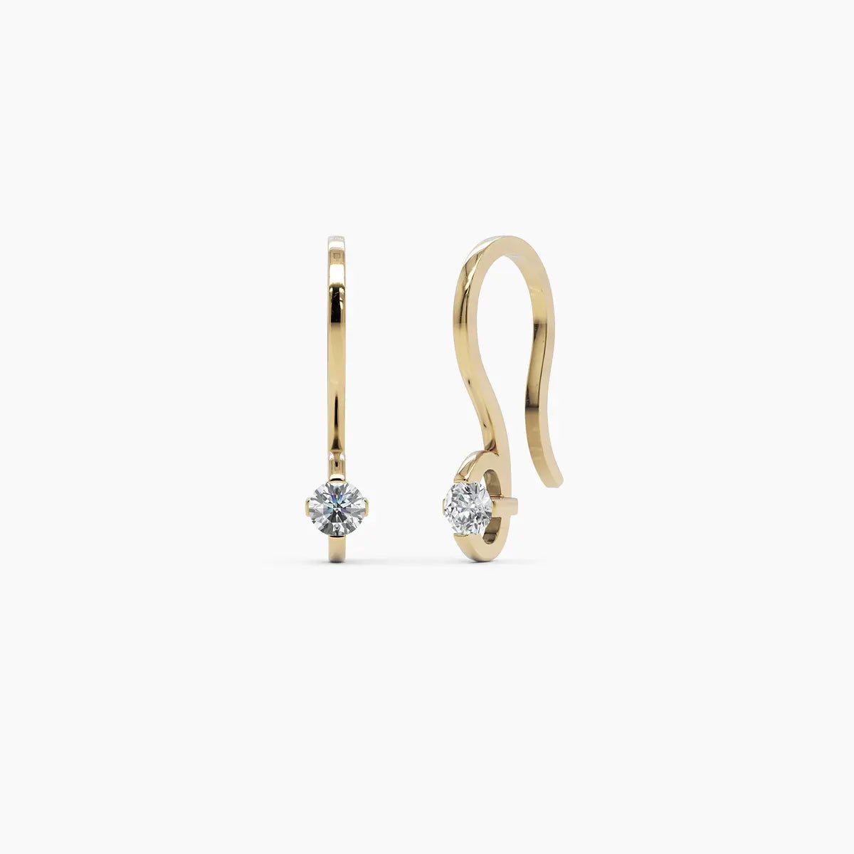 Diamond Droplet Earrings - Narcissus