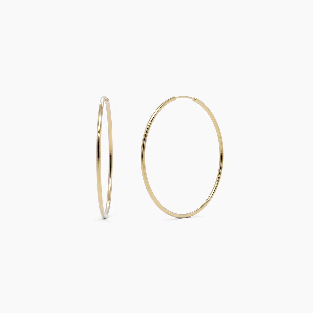 Gold Hoop Earrings - Narcissus