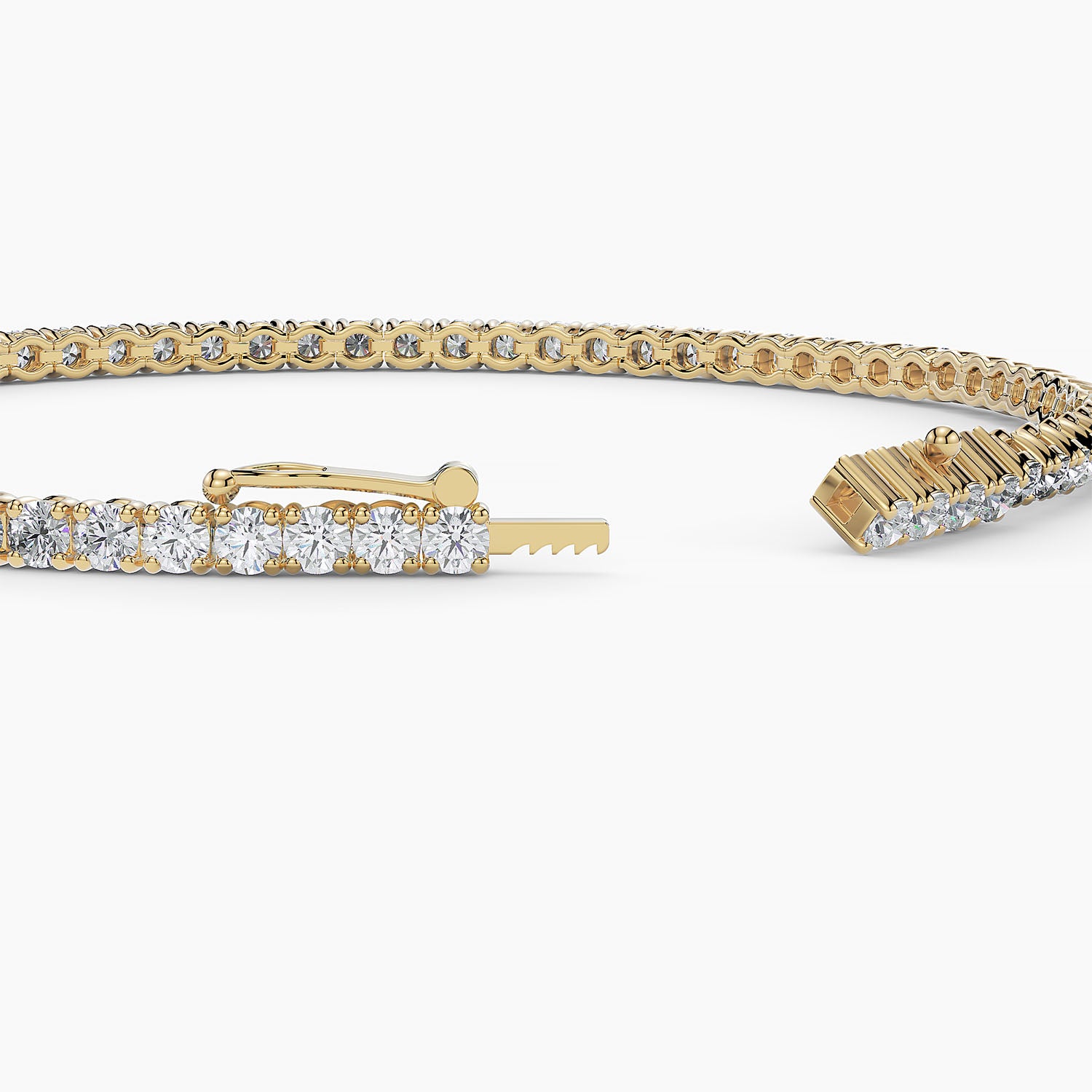 14k Gold Diamond Tennis Bracelets 2.5ctw Closure