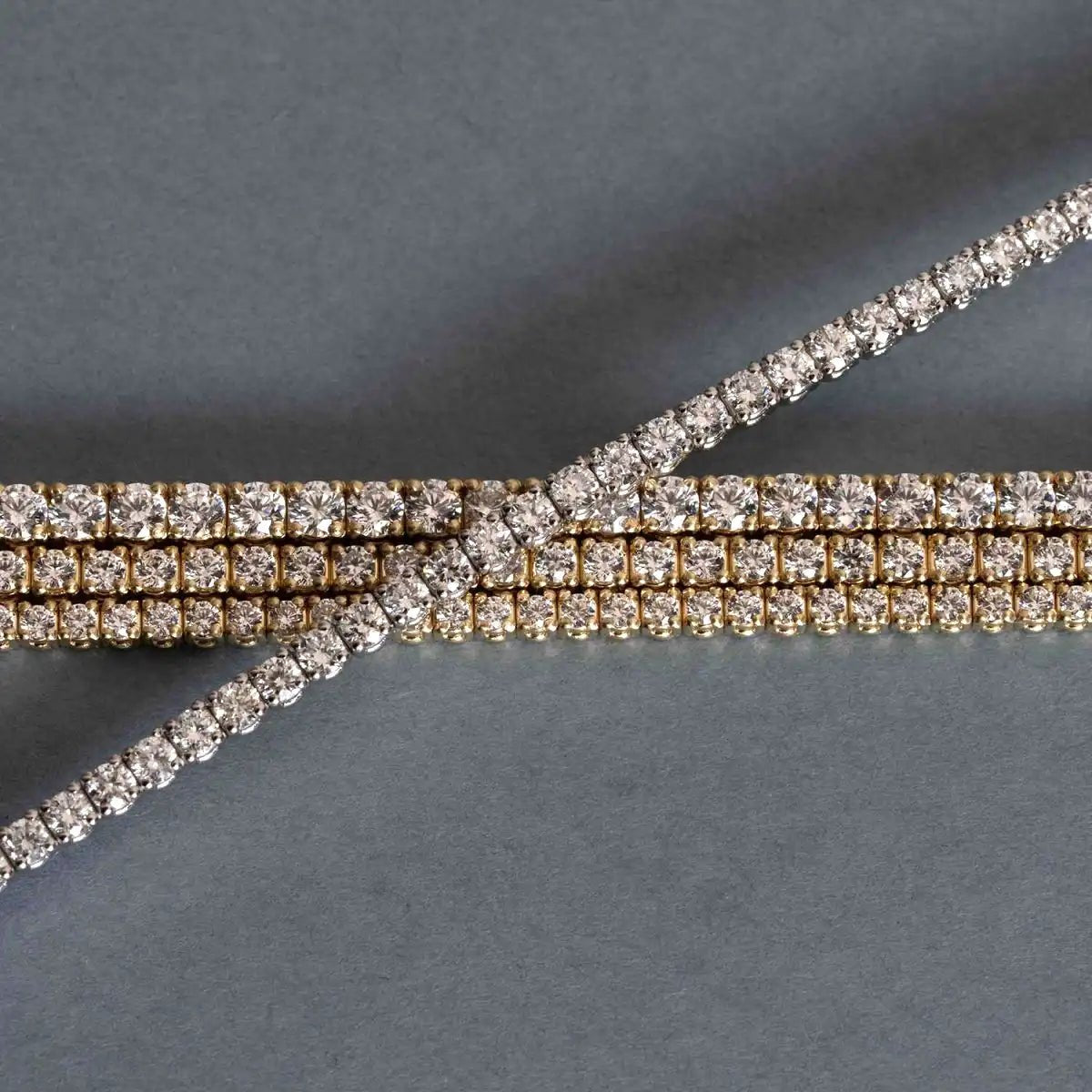 Lab Grown Diamond Tennis Bracelet, 2.50ctw, 14k Yellow Gold - Narcissus