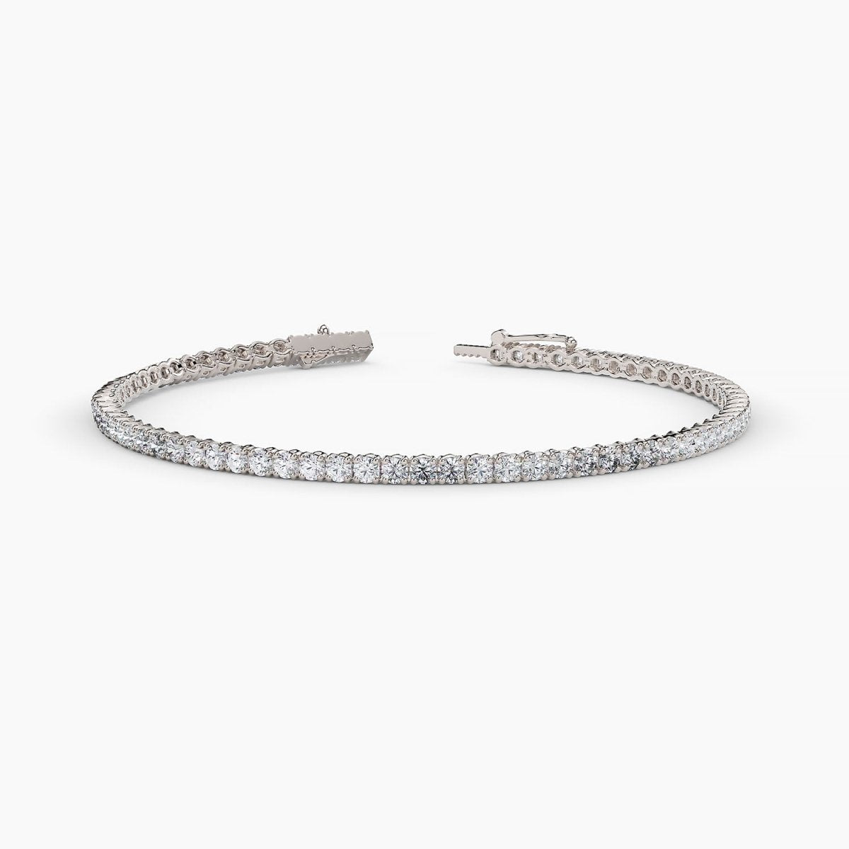 Lab Grown Diamond Tennis Bracelet, 2.50ctw, 14k White Gold - Narcissus