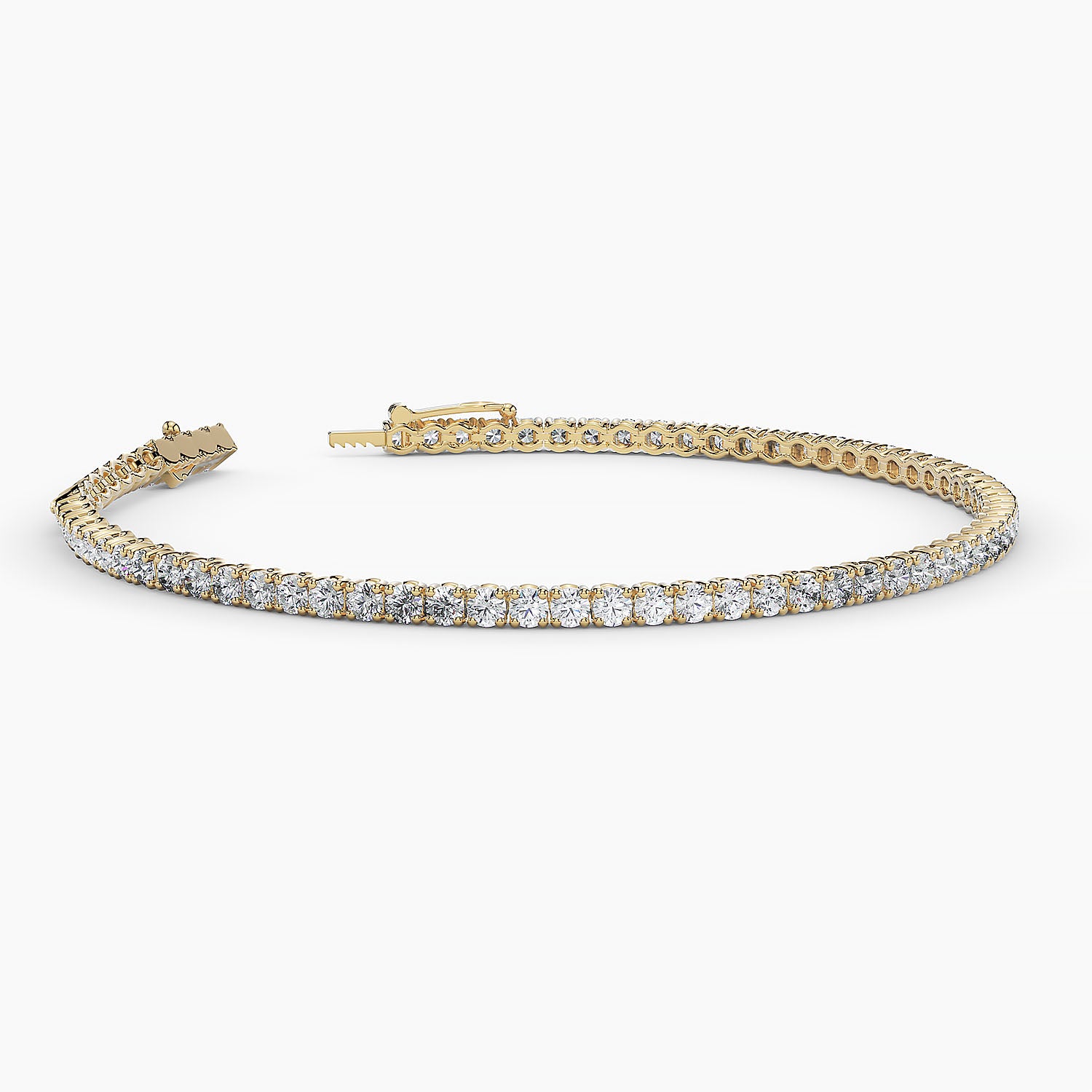 14k White Gold Diamond Tennis Bracelets 2.5ctw