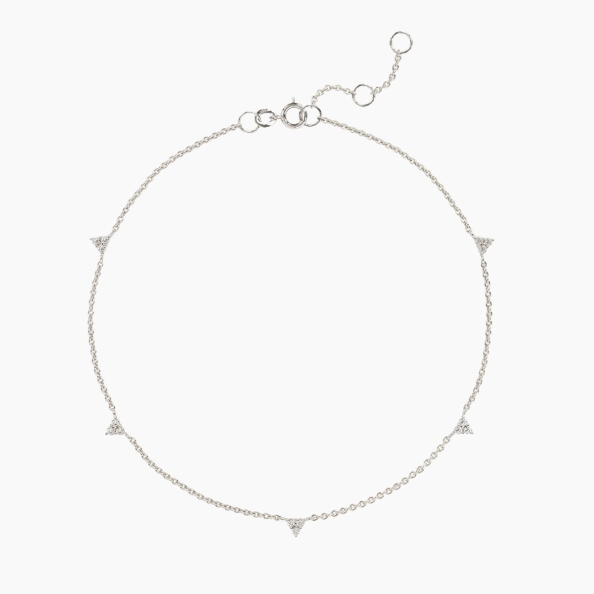 Trio Diamond Station Bracelet - Narcissus