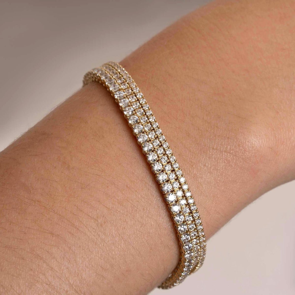 Lab Grown Diamond Tennis Bracelet, 3.50ctw, 14k White Gold - Narcissus