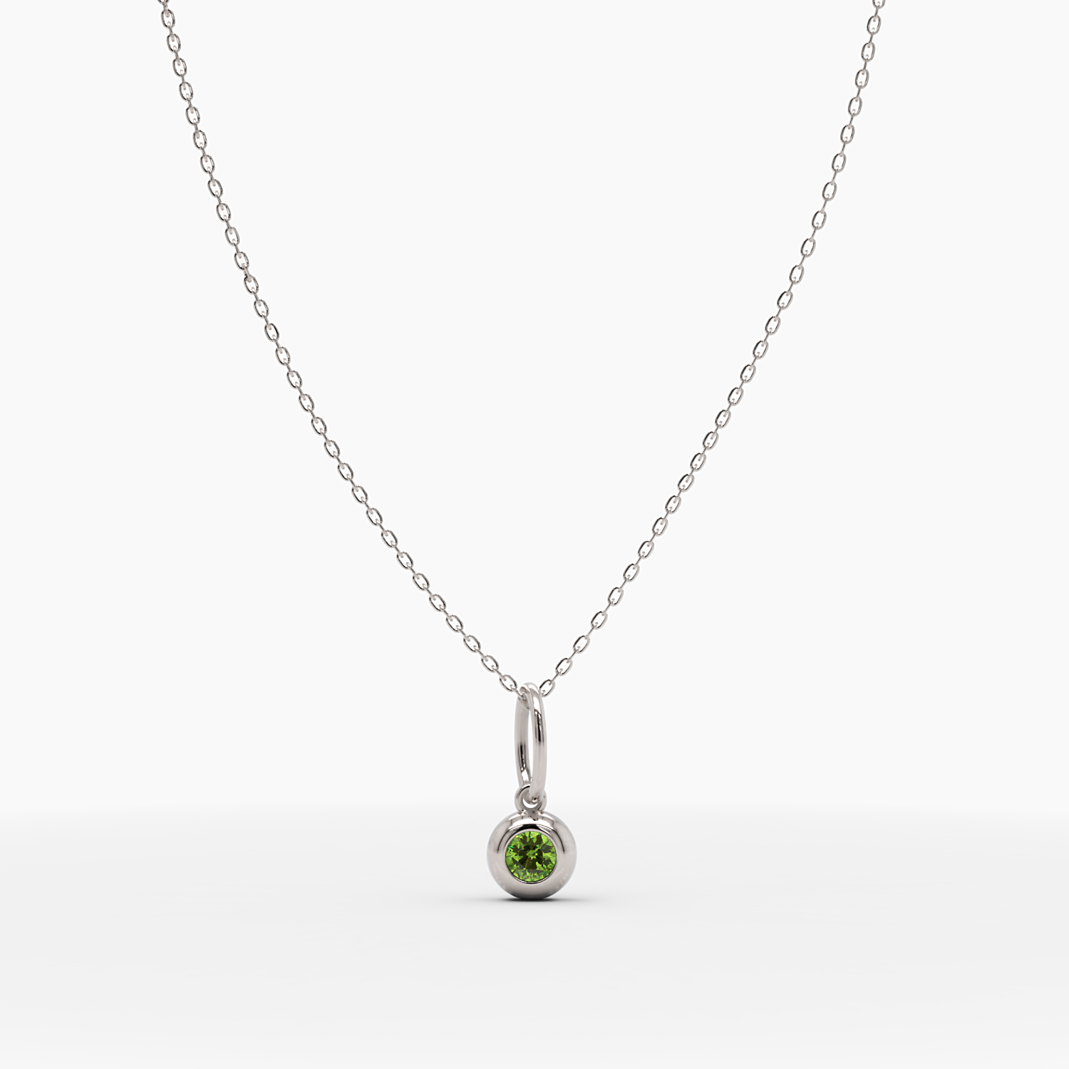 August Birthstone Peridot Necklace
