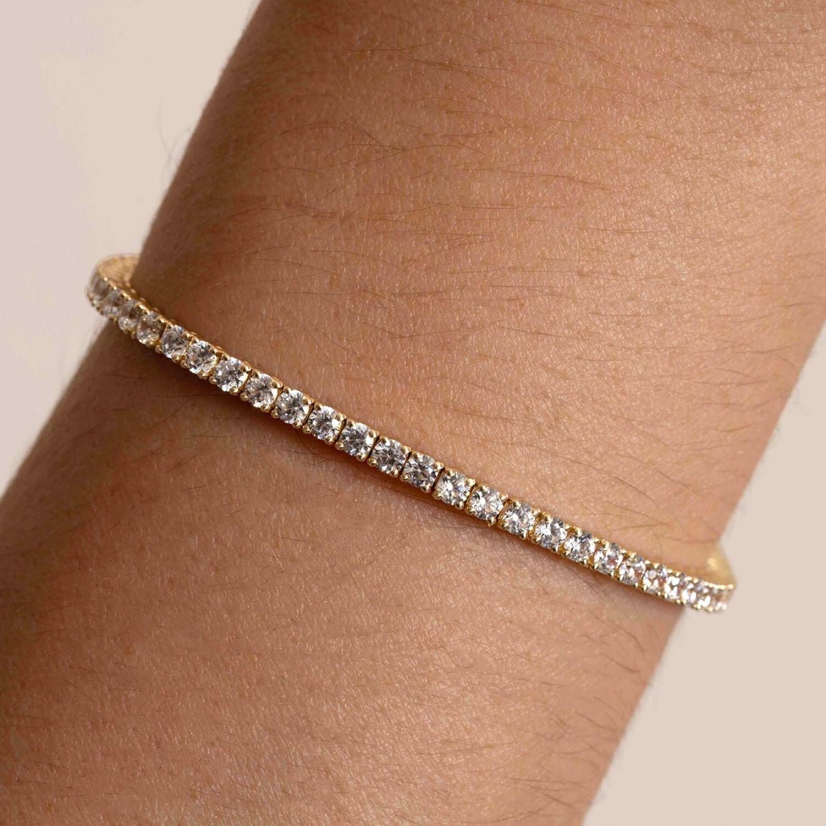 Lab Grown Diamond Tennis Bracelet, 3.50ctw, 14k White Gold - Narcissus