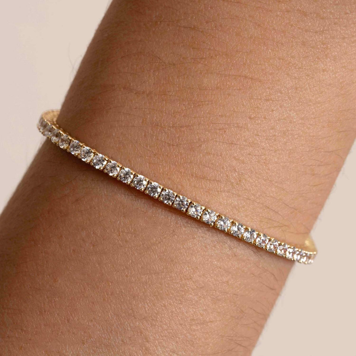 14k Gold Diamond Tennis Bracelet 3.50ctw - Narcissus