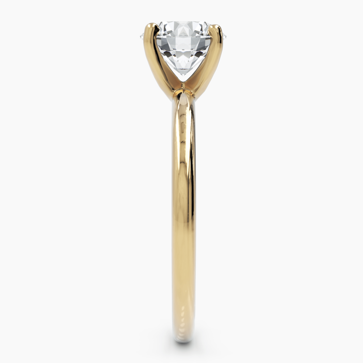 Classic Solitaire Diamond Engagement Ring - Narcissus