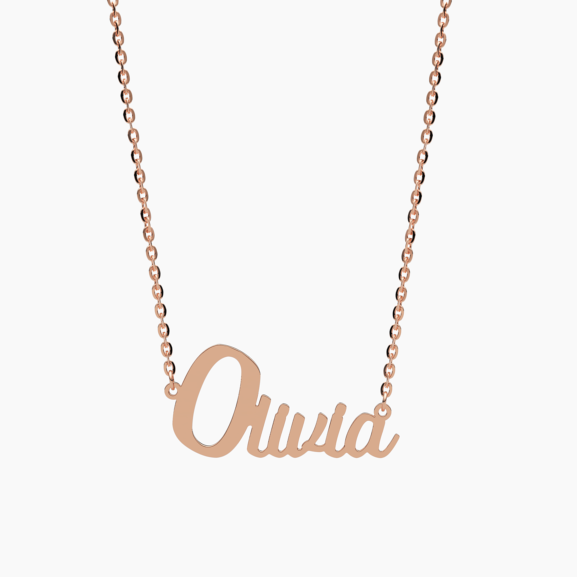 Custom Cursive Gold Name Necklace - Narcissus