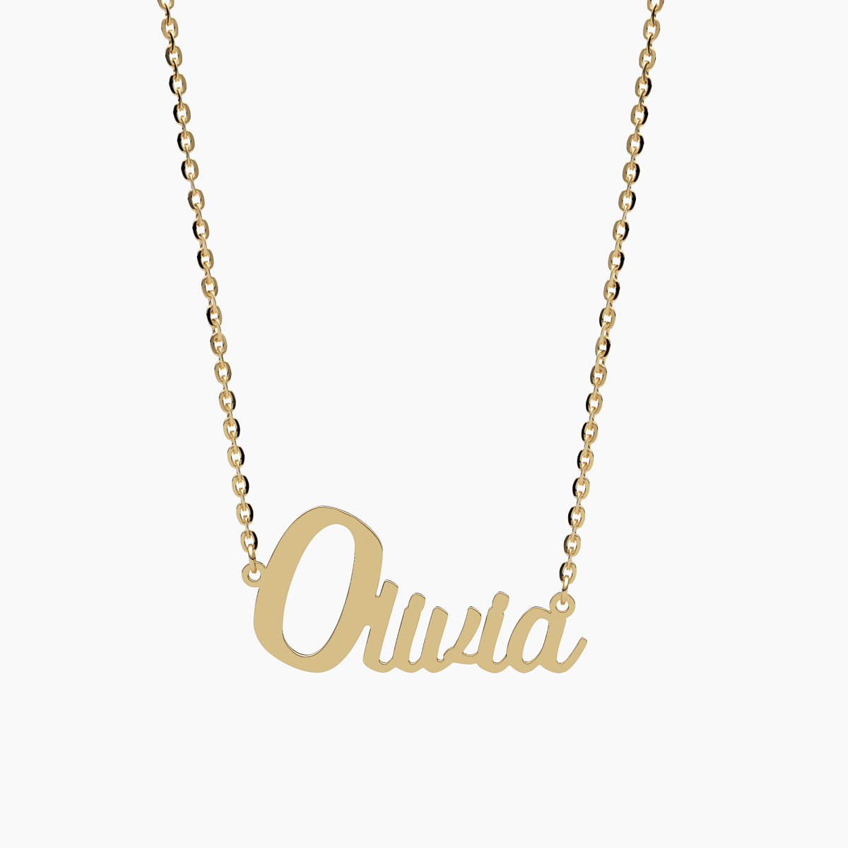 Custom Cursive Gold Name Necklace - Narcissus