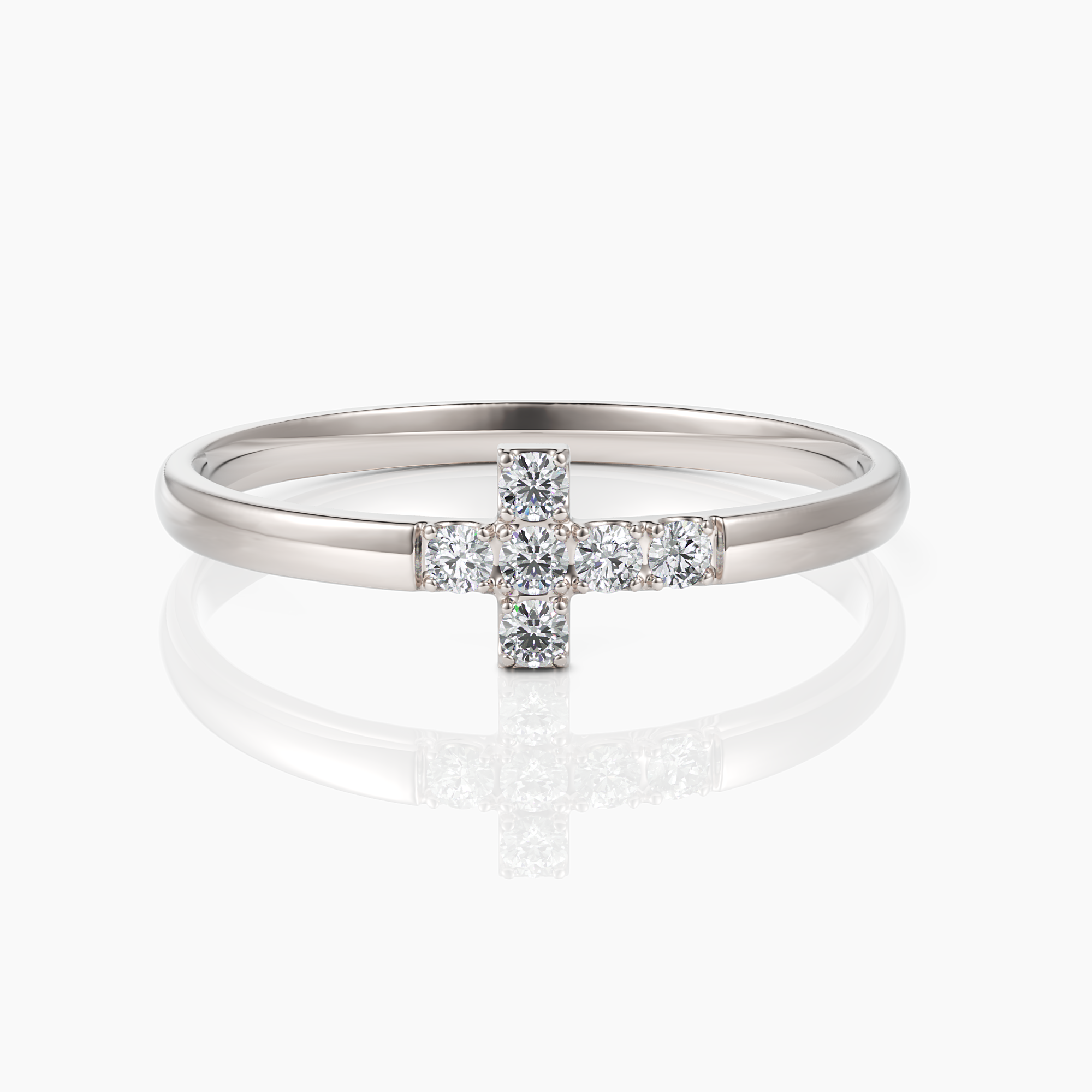 Diamond Cross Ring - Narcissus