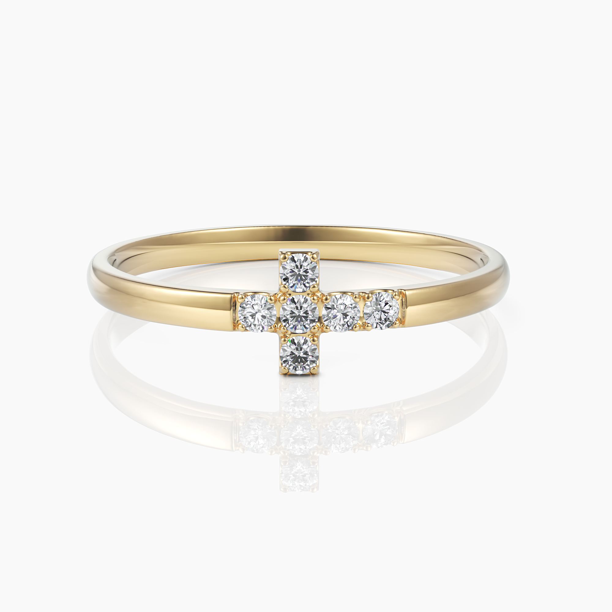 Diamond Cross Ring - Narcissus