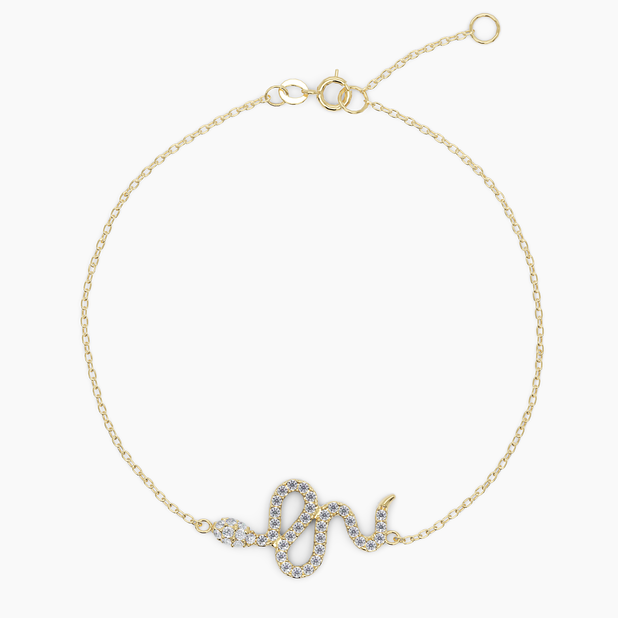 Diamond Snake Bracelet - Narcissus