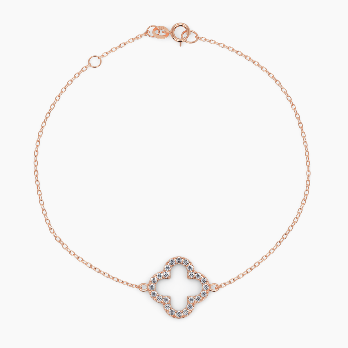 Diamond Clover Bracelet - Narcissus