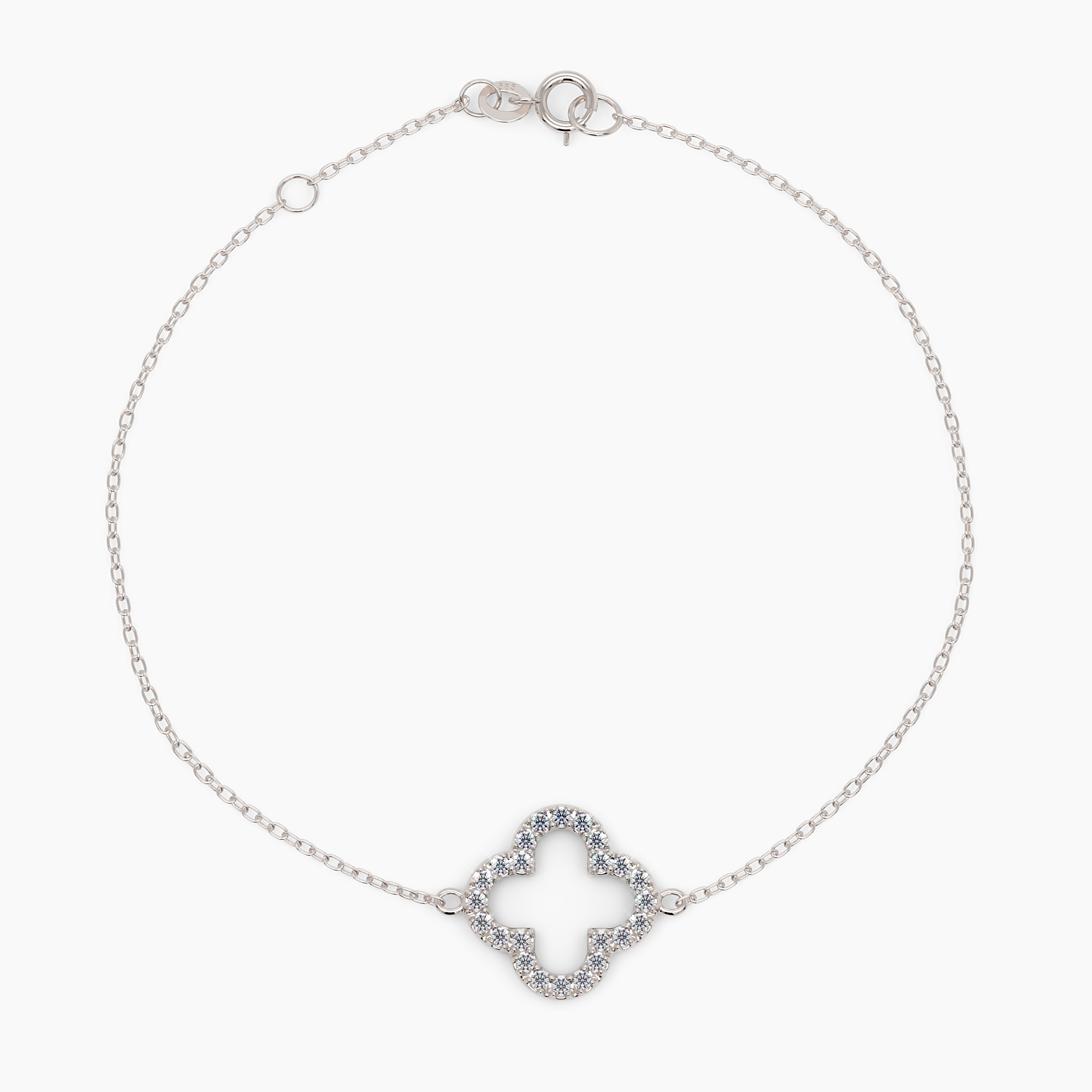 Diamond Clover Bracelet - Narcissus