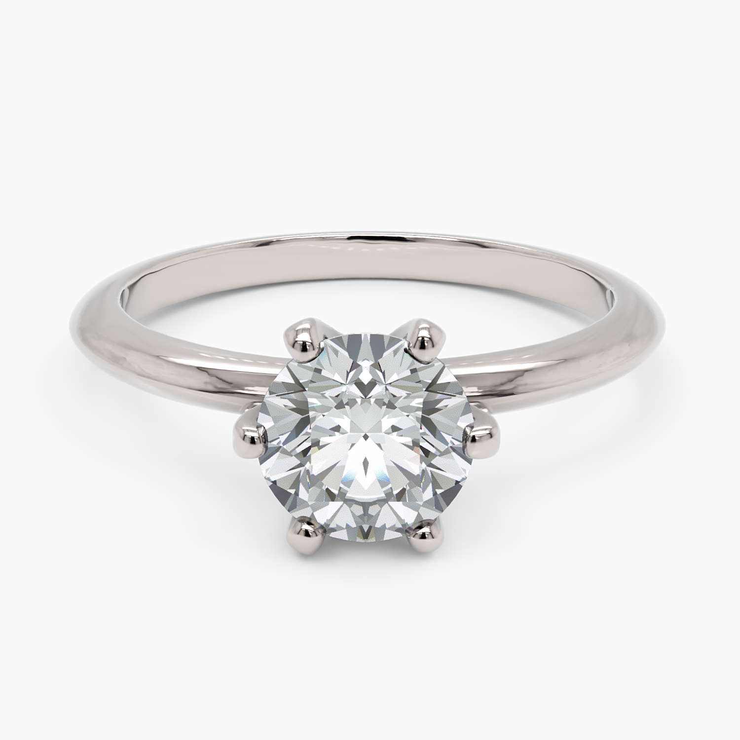 Diamond Crown-Set Engagement Ring - Narcissus