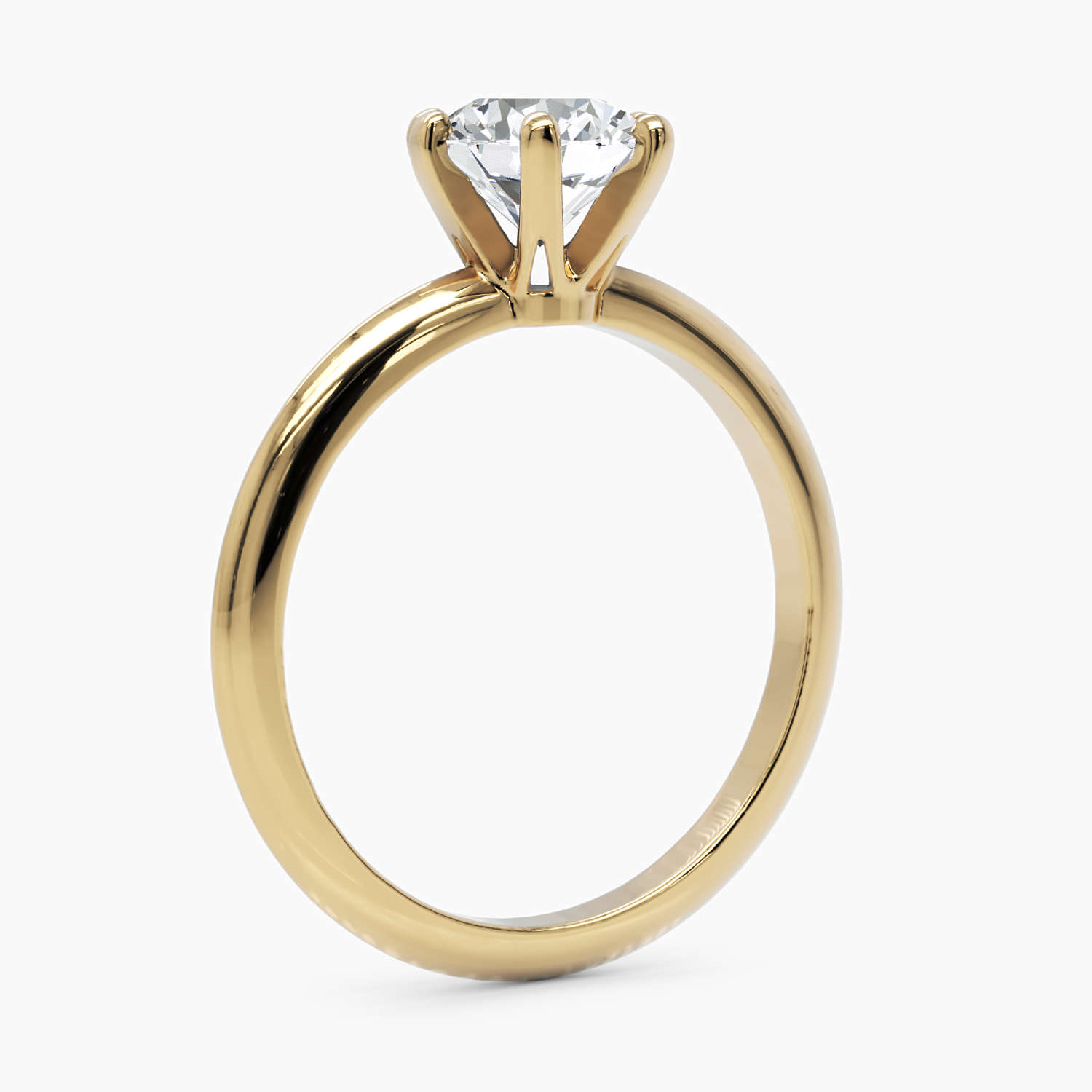 Diamond Crown-Set Engagement Ring - Narcissus