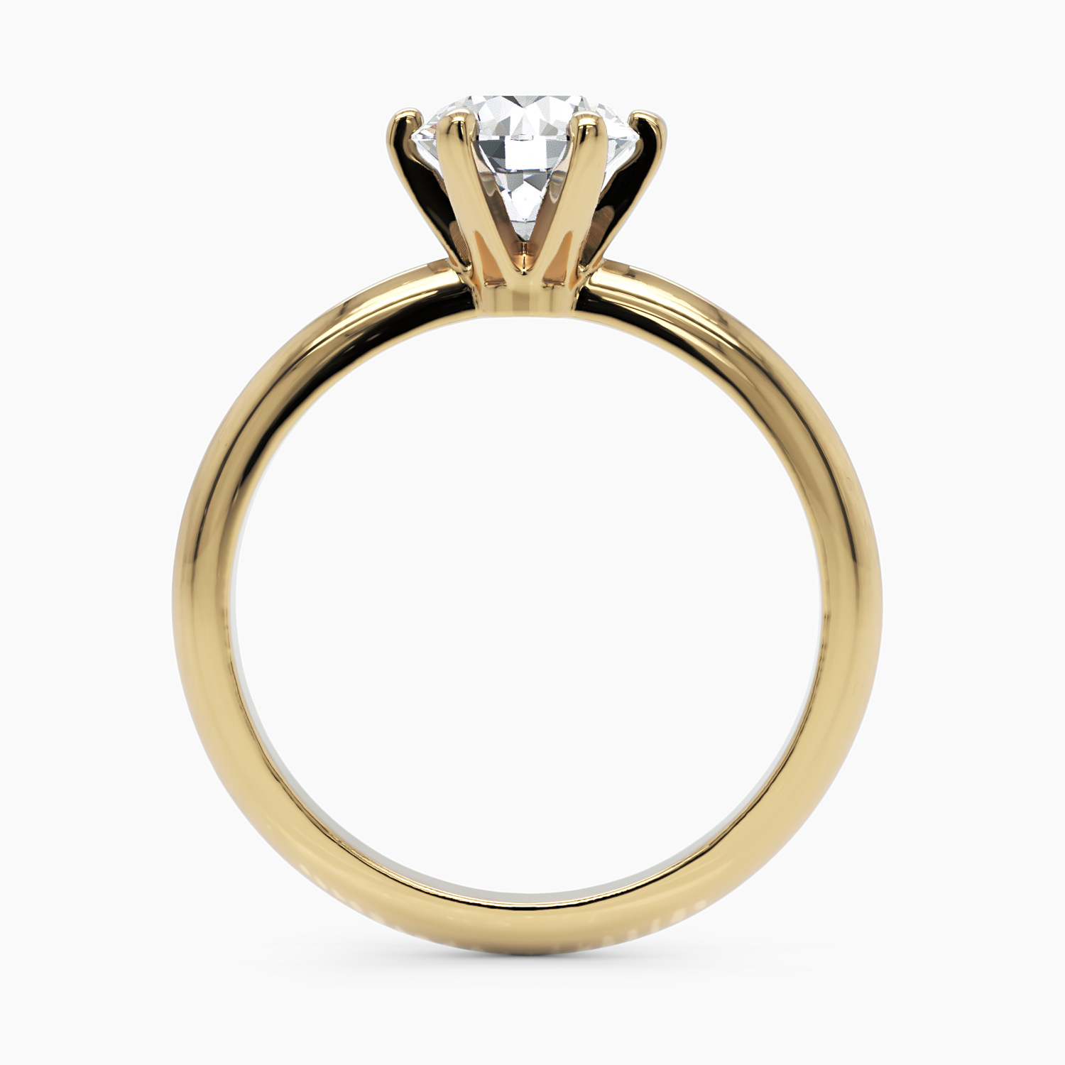 Diamond Crown-Set Engagement Ring - Narcissus