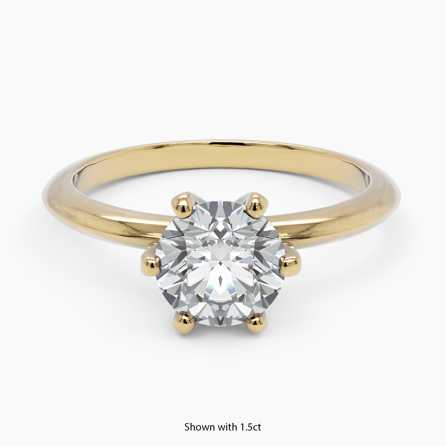 Diamond Crown-Set Engagement Ring - Narcissus