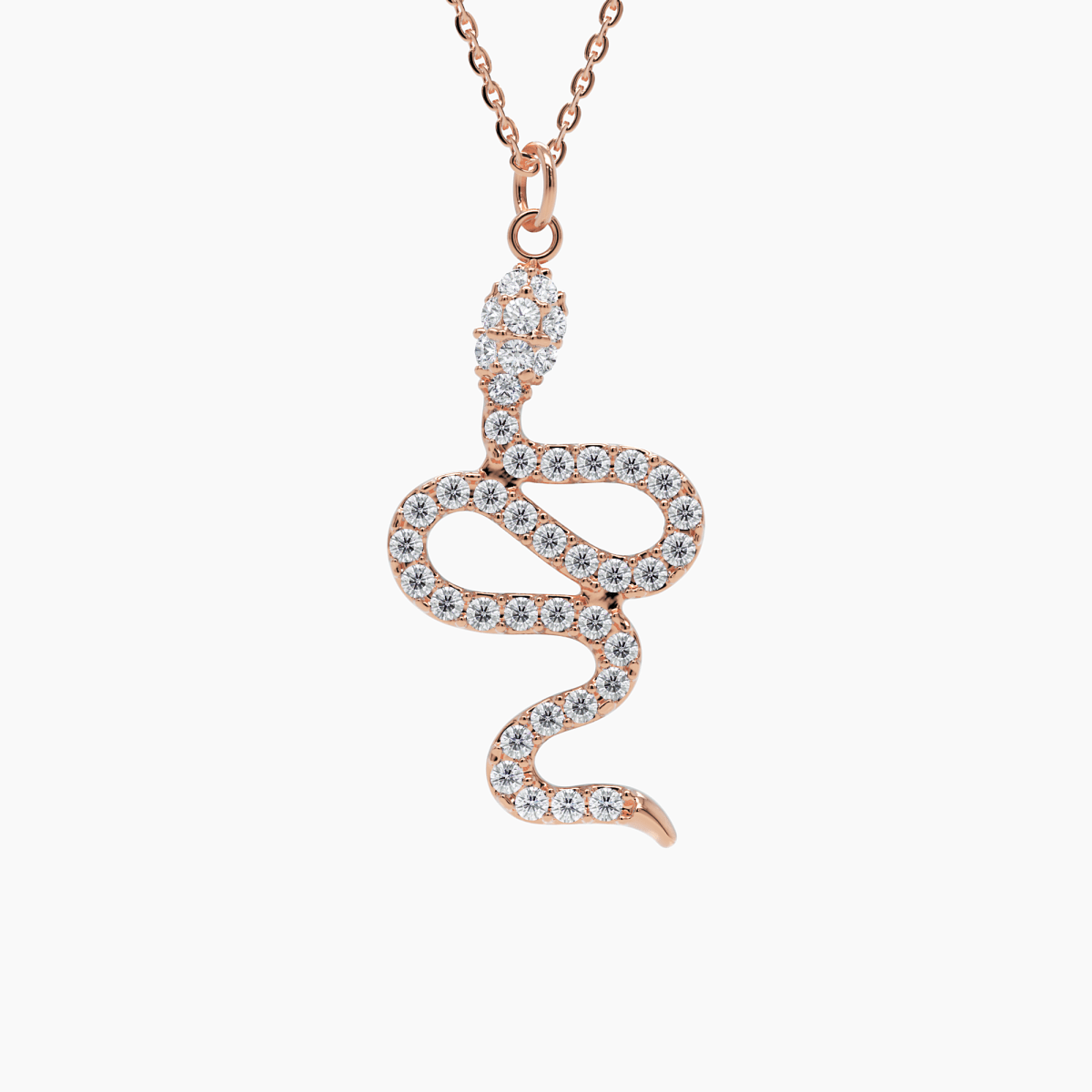 Diamond Snake Necklace - Narcissus