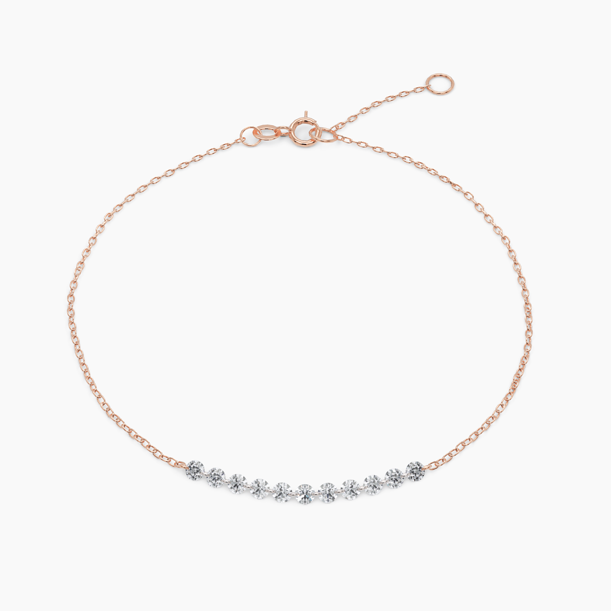 Drilled Diamond Bar Bracelet - Narcissus