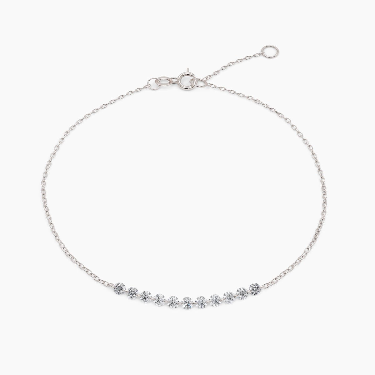 Drilled Diamond Bar Bracelet - Narcissus