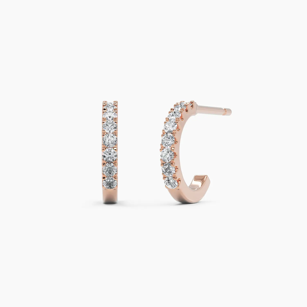 Diamond Pavé Hoops - Narcissus