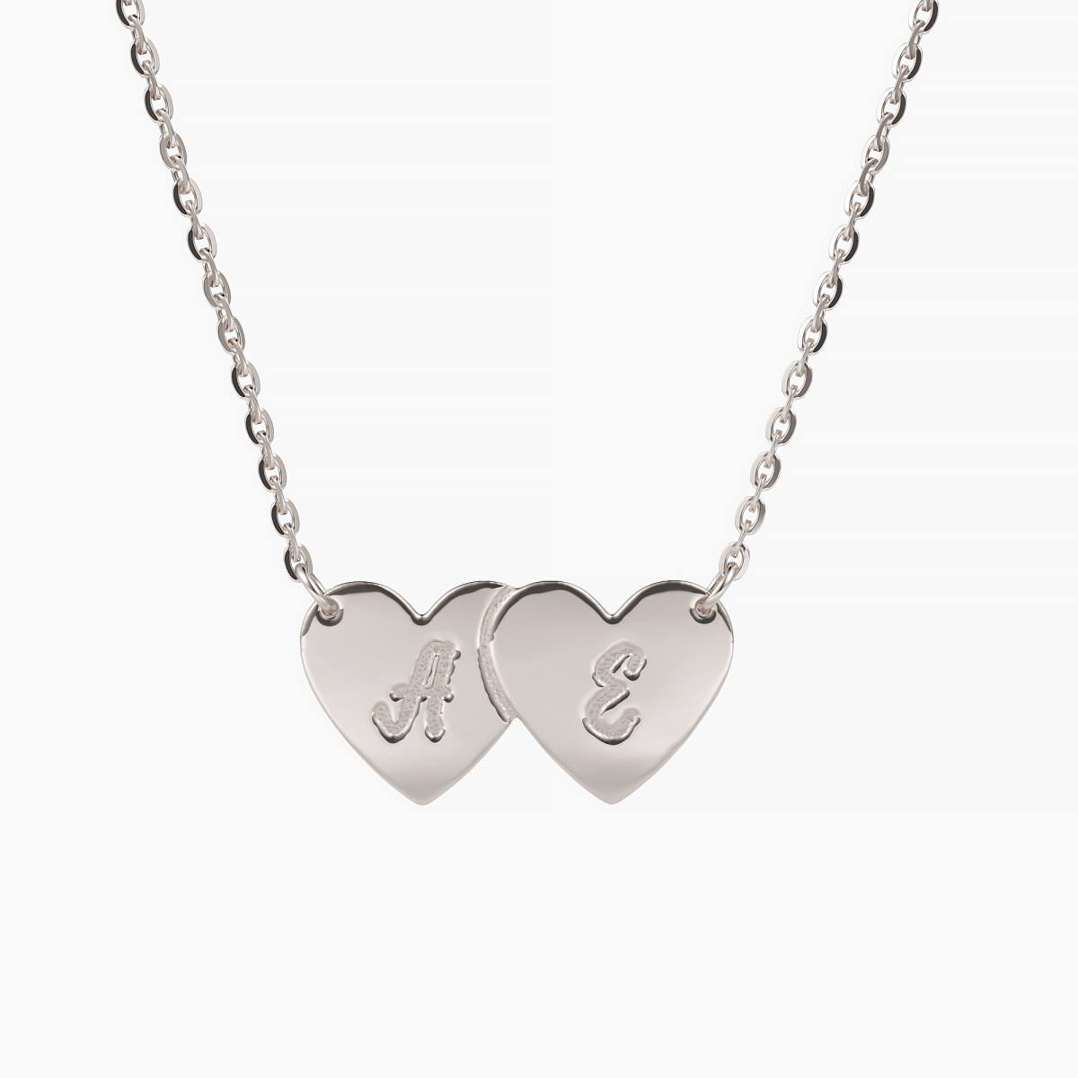 Engravable Gold Hearts Necklace - Narcissus