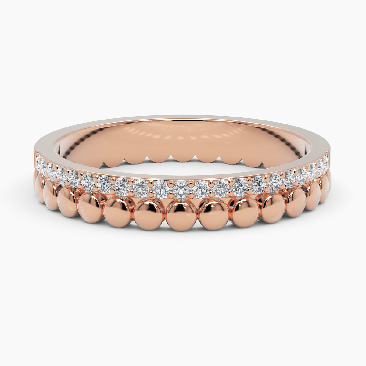 Half Eternity Beaded Ring - Narcissus