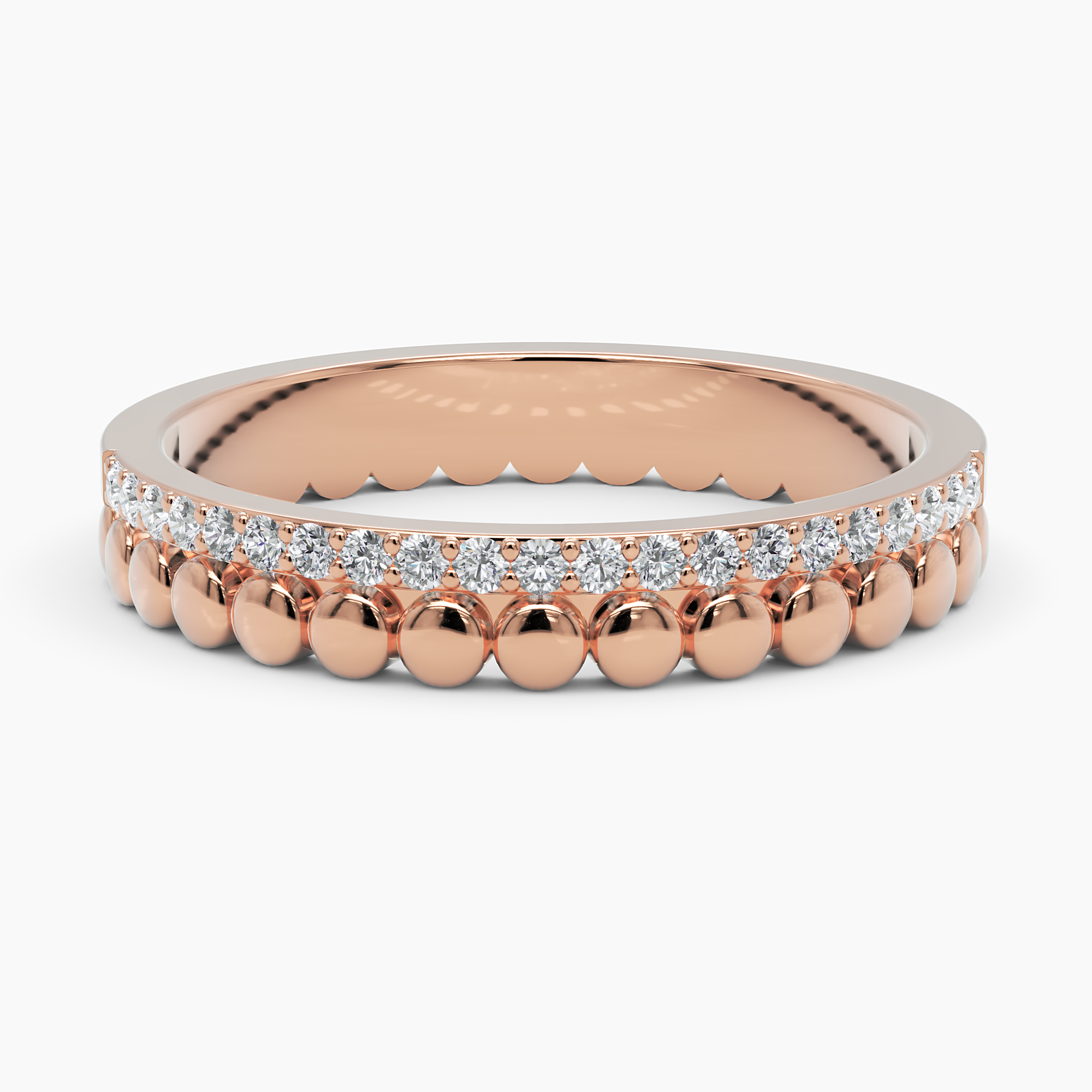 Half Eternity Beaded Ring - Narcissus