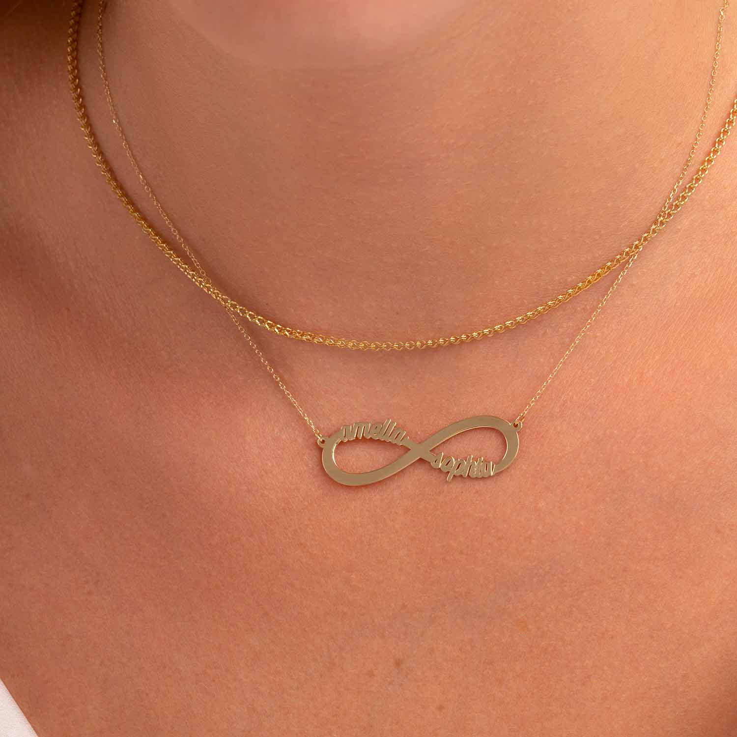 Infinity Custom Name Necklace - Narcissus