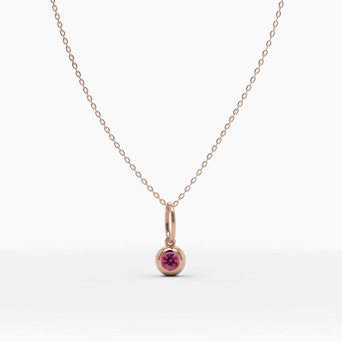 January Birthstone Garnet Necklace - Narcissus