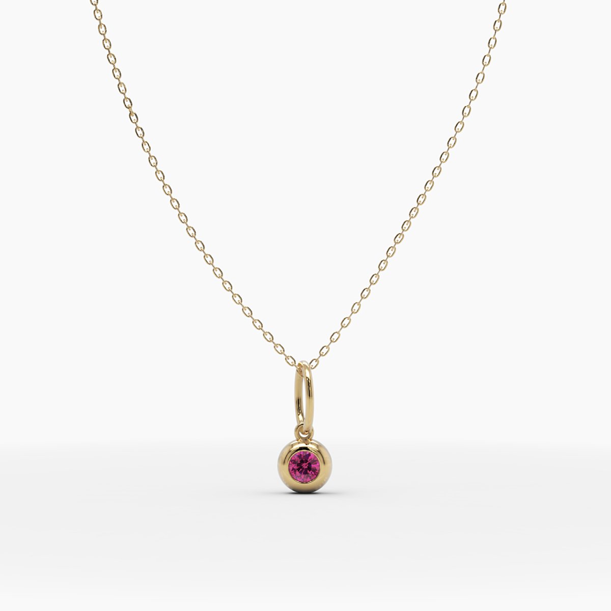 January Birthstone Garnet Necklace - Narcissus