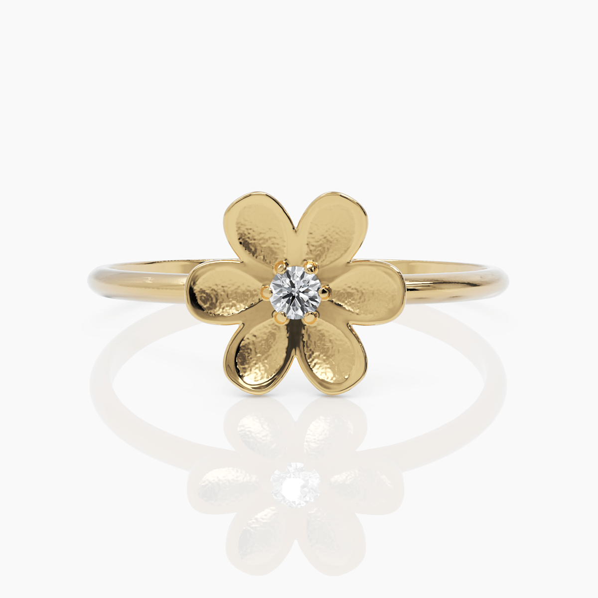 Lucky Flower Charm Ring - Narcissus