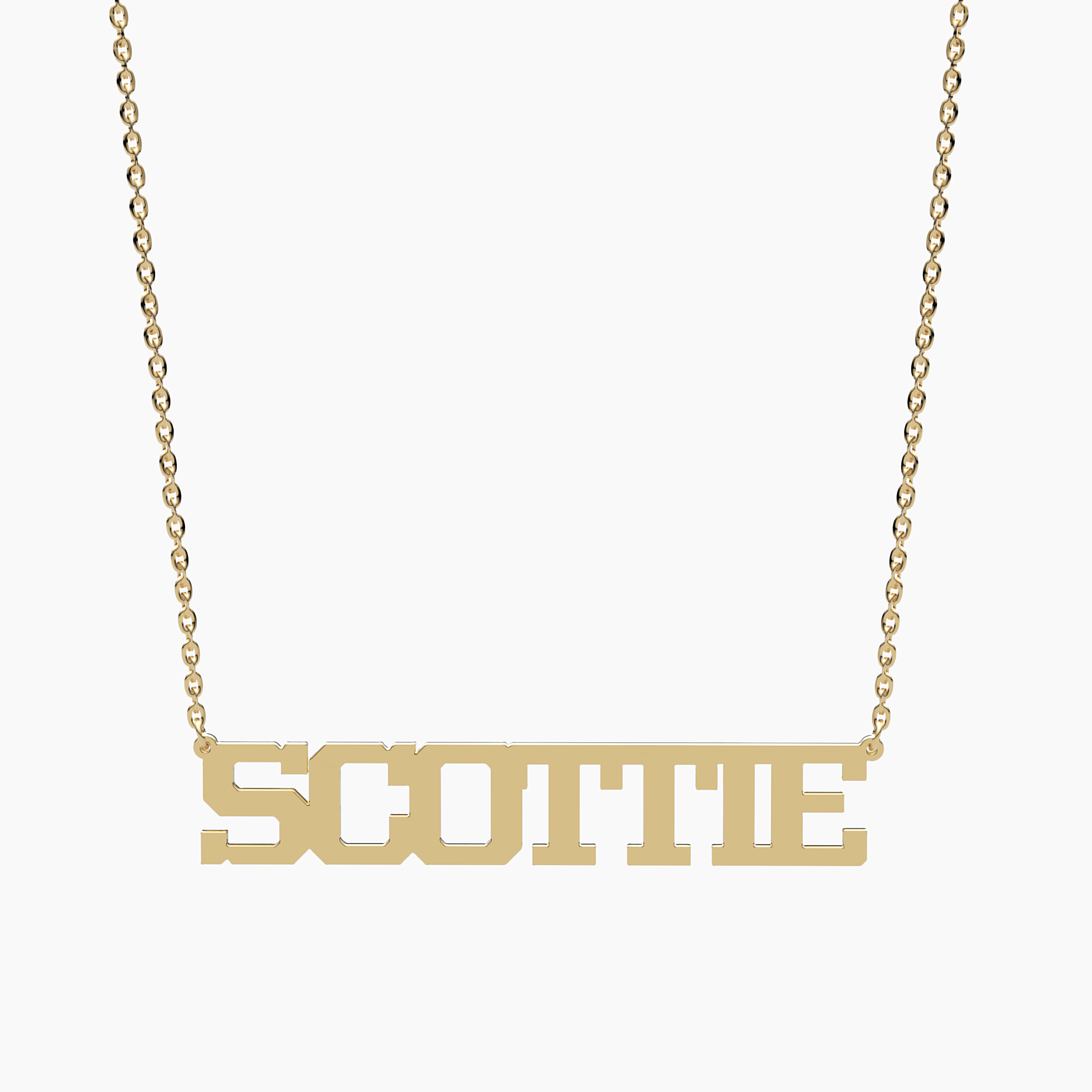 Minimalist Gold Name Necklace - Narcissus