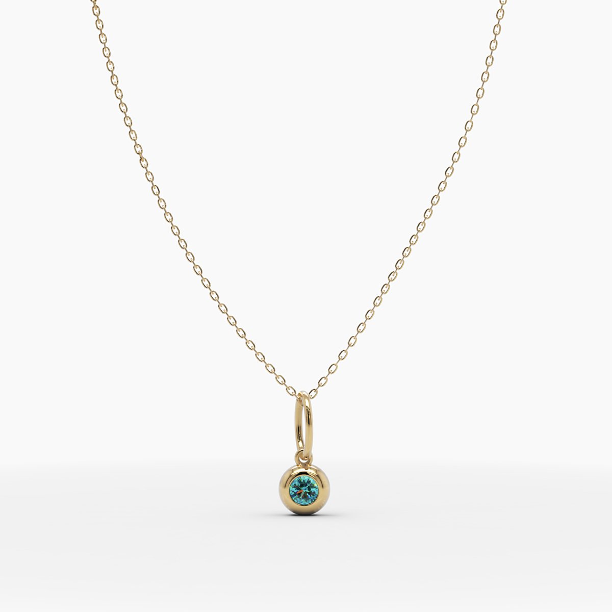 November Birthstone Topaz Necklace - Narcissus