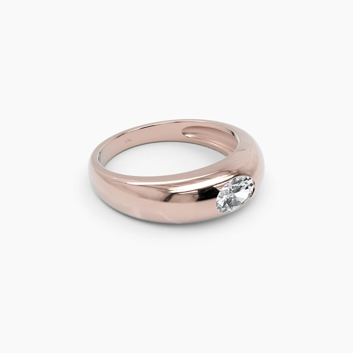 Ovaler Diamant-Kuppelbandring