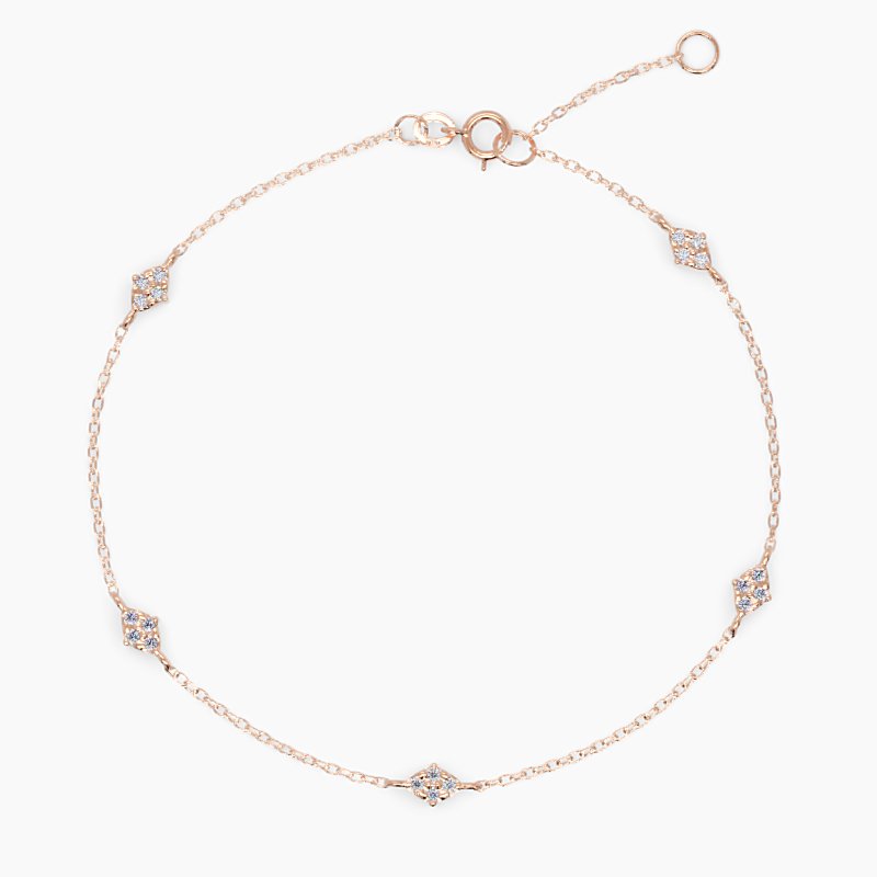 Two - Sided Diamond Station Bracelet - Narcissus