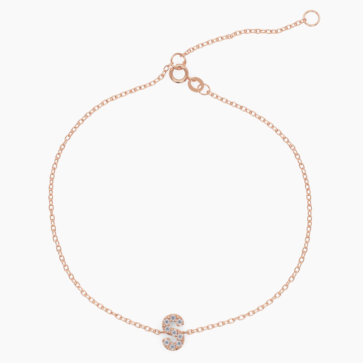 Diamond Initial Bracelet - Narcissus