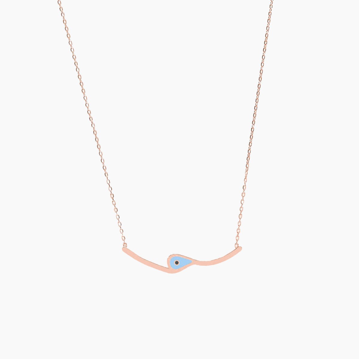 Evil Eye Bar Necklace - Narcissus