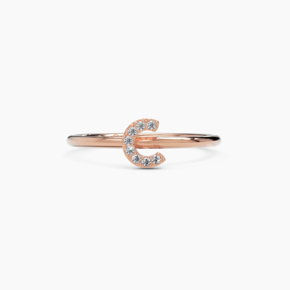 Diamond Initial C Ring - Narcissus