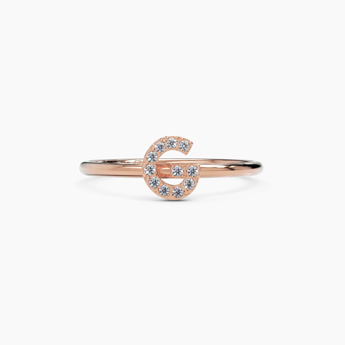 Diamond Initial G Ring - Narcissus