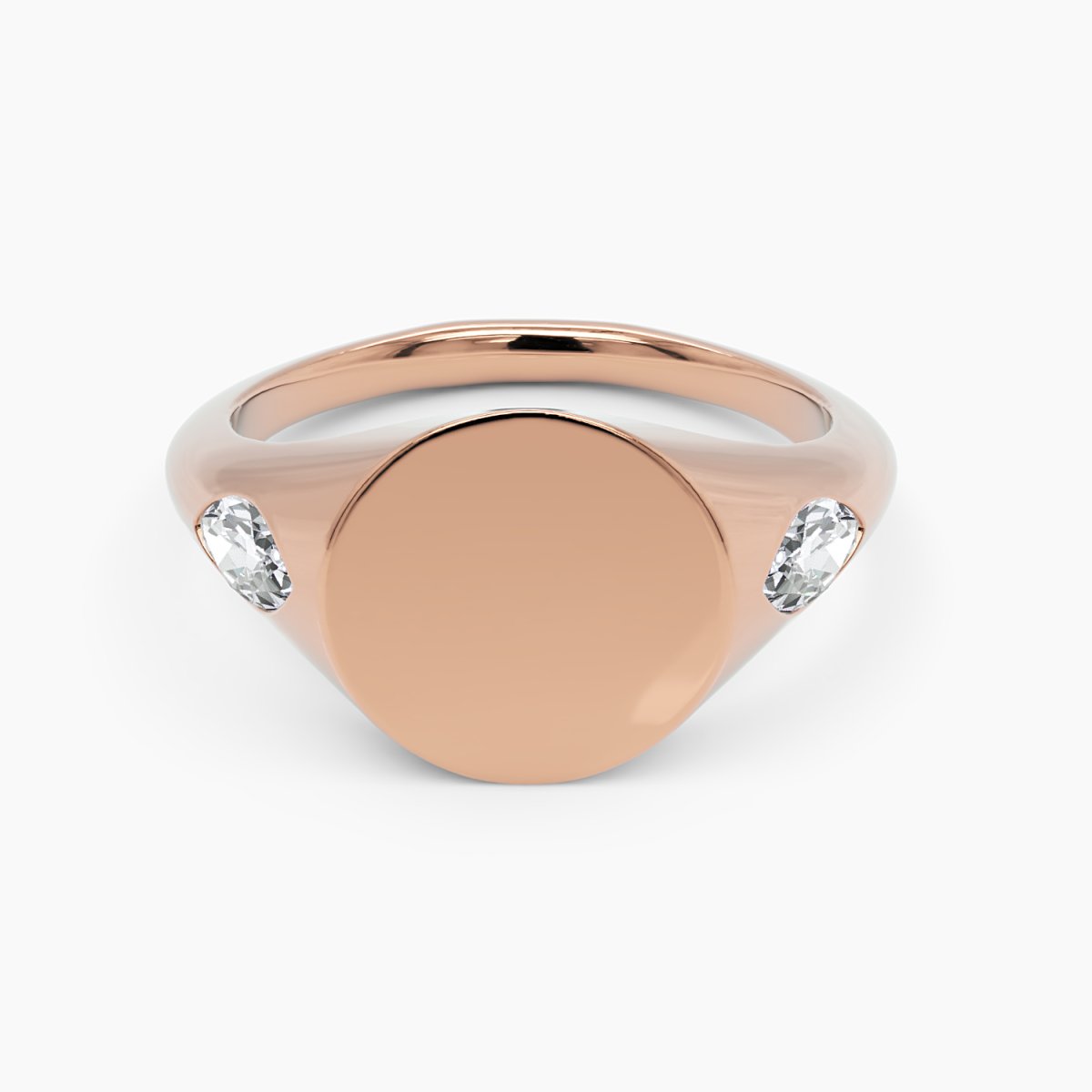 Marquise Diamond Signet Ring - Narcissus