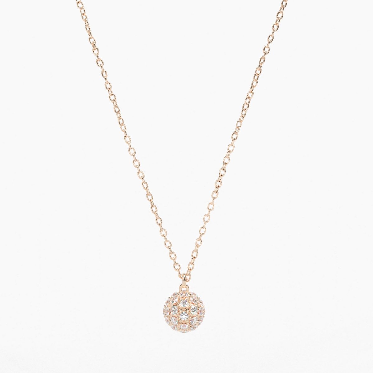 Pavé Diamond Ball Necklace - Narcissus