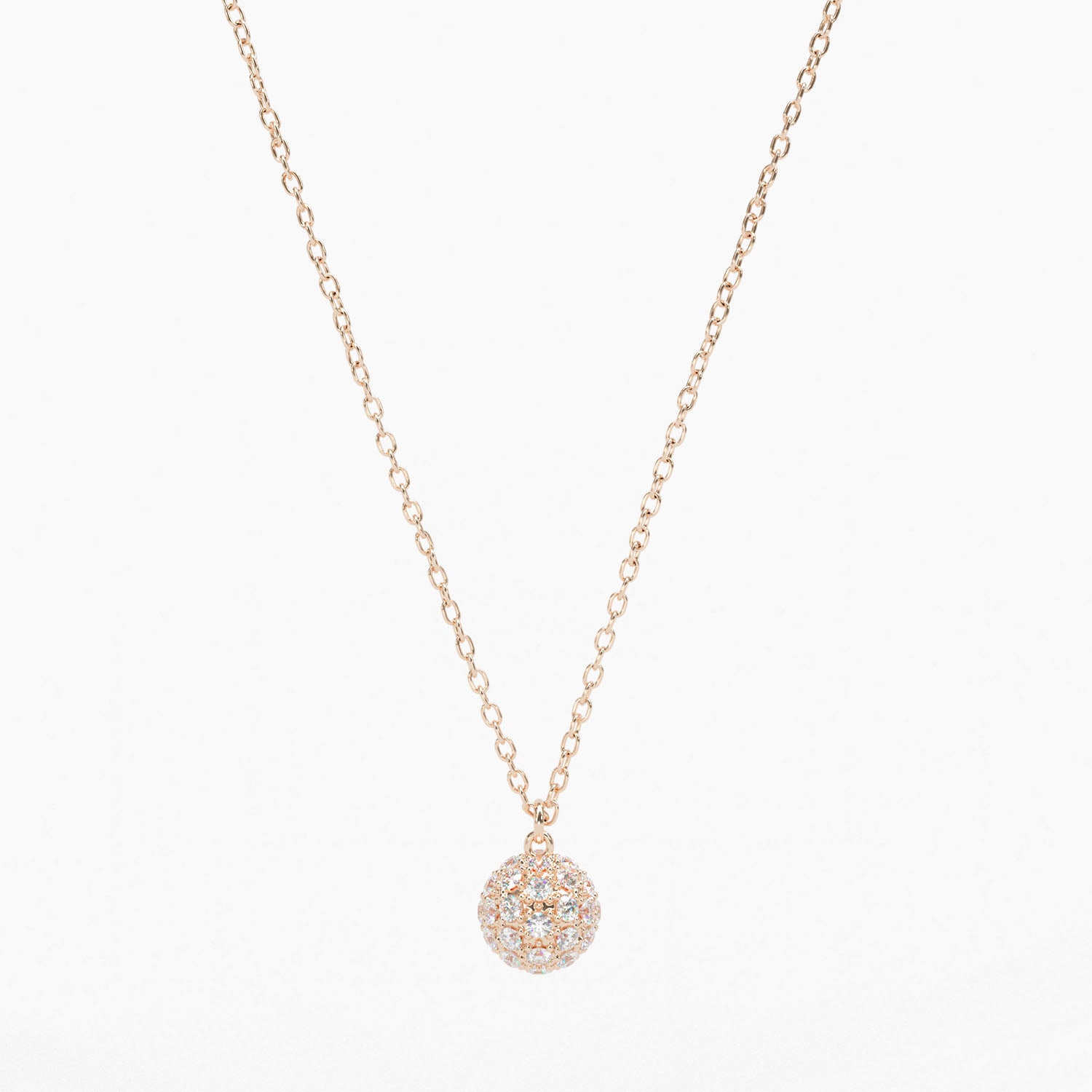 Pavé Diamond Ball Necklace