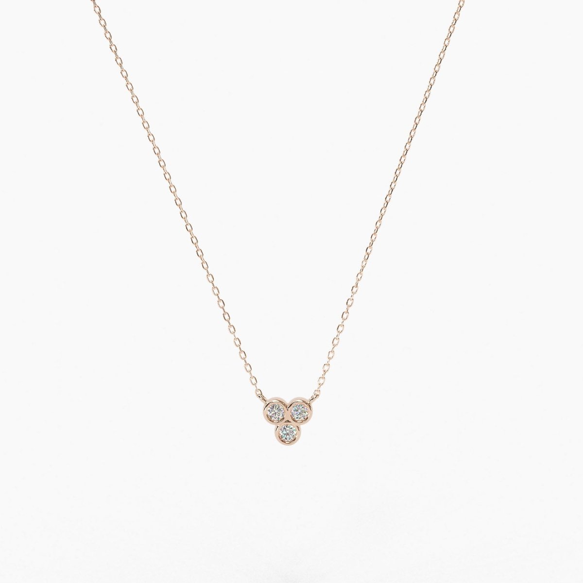 Trio Bezel Necklace - Narcissus