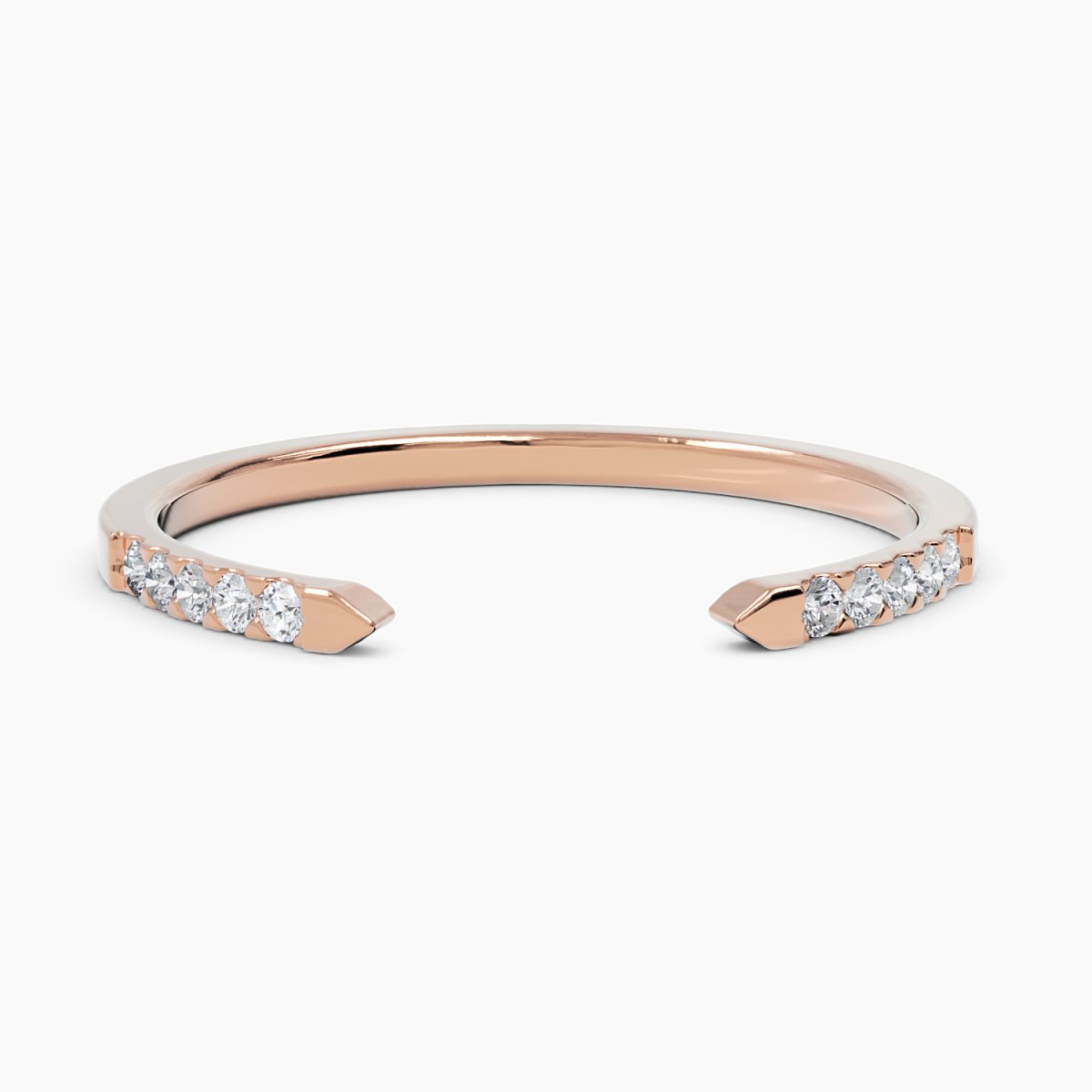 Open Cuff Diamond Ring - Narcissus