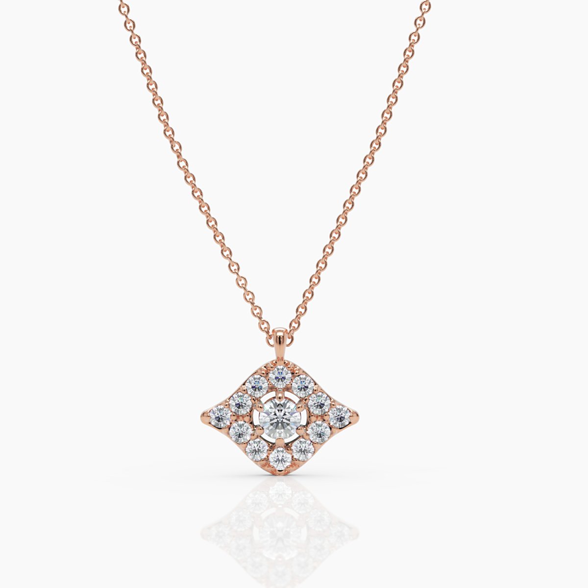 Pavé Diamond Evil Eye Necklace - Narcissus